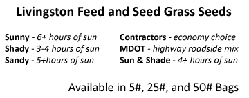Grass Seed List
